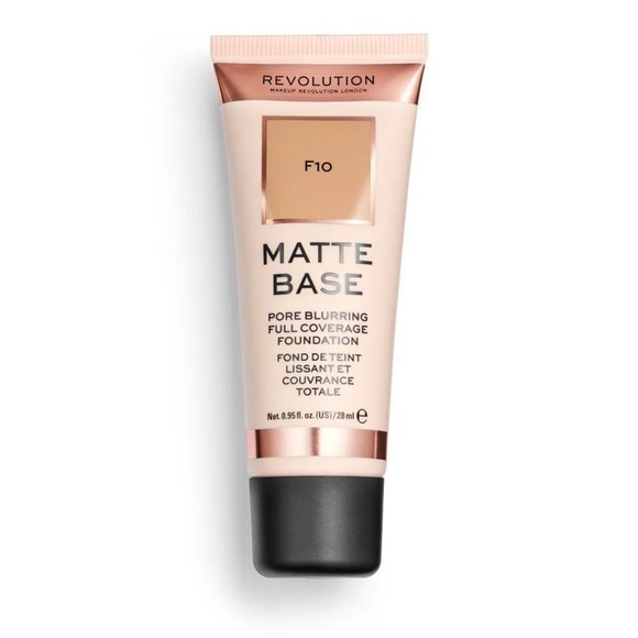 Revolution Matte Base Pore Blurring Full Coverage Foundation F10 - Picture 1 of 1